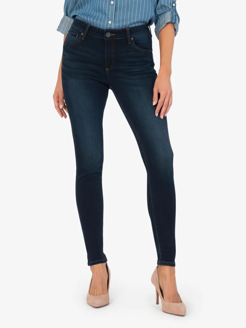 Kut from the Kloth ($99) Indigo Mia Toothpick Skinny Jeans - NWOT - 8